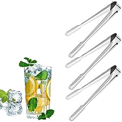 3PCS Stainless Steel Ice Tongs Kitchen Tongs Sugar Cube Serving Tongs Utensils Food Tongs Heavy Duty Food Folder Ice Clip for Ice Block Bread Steak Clip Kitchen Supplies (7inch) for sale  Delivered anywhere in Canada