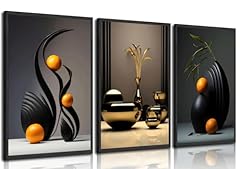 3pcs black abstract for sale  Delivered anywhere in USA 