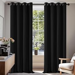 Deconovo black curtains for sale  Delivered anywhere in UK