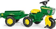 Rolly Toys John Deere 3-Wheel Trac with Trailer Ride for sale  Delivered anywhere in USA 