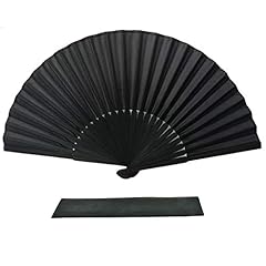 Fansof.fans black silk for sale  Delivered anywhere in UK