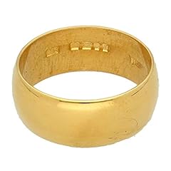 Womens Ring | 22Carat Yellow Gold Plain D-Shape Wedding for sale  Delivered anywhere in UK