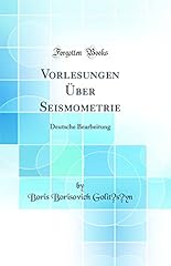 Vorlesungen über seismometrie d'occasion  Livré partout en France