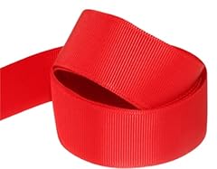 Red grosgrain ribbon for sale  Delivered anywhere in UK