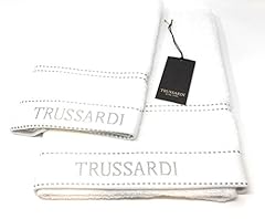 Trussardi coppia asciugamani usato  Spedito ovunque in Italia 