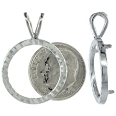 Sterling Silver 18 mm Dime (10 Cents) Coin Frame Bezel for sale  Delivered anywhere in USA 