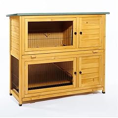 feel good Large Rabbit Hutch 4ft Double Tier Hutch, used for sale  Delivered anywhere in UK