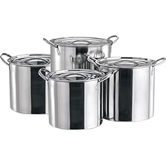 4pc large stainless for sale  Delivered anywhere in UK