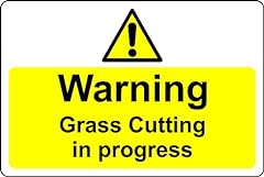 Warning grass cutting for sale  Delivered anywhere in Ireland