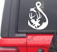 Fishing hook decal for sale  Delivered anywhere in USA 