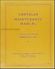 1934 chrysler repair for sale  Delivered anywhere in USA 