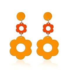 Acrylic flower earrings for sale  Delivered anywhere in UK