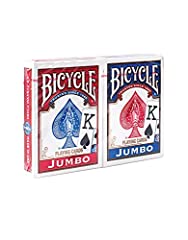 Bicycle Jumbo Playing Cards- sold as set (Red and Blue for sale  Delivered anywhere in USA 