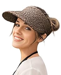 Visors women straw for sale  Delivered anywhere in USA 
