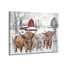 Farmhouse winter canvas for sale  Delivered anywhere in USA 