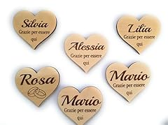 Segnaposto cuore legno usato  Spedito ovunque in Italia 