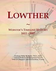 Lowther webster timeline for sale  Delivered anywhere in USA 