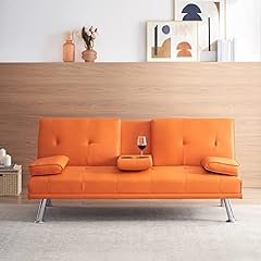 Futon couch faux for sale  Delivered anywhere in USA 