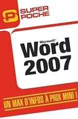 Word 2007 d'occasion  Livré partout en Belgiqu