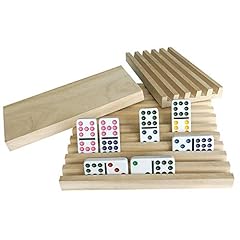 Yuanhe Set of 4 Solid Wood Domino Trays, Domino Tiles, used for sale  Delivered anywhere in USA 