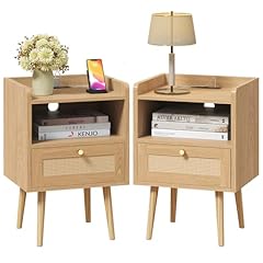 Rattan nightstand charging for sale  Delivered anywhere in USA 