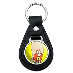 Black Leather Looney Tunes Yosemite Sam Keychain for sale  Delivered anywhere in USA 