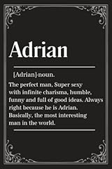 Adrian personalized notebook for sale  Delivered anywhere in Ireland