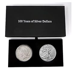 1922 Peace Dollar and 2022 Silver Eagle 100 Year Silver for sale  Delivered anywhere in USA 