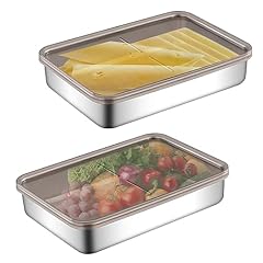 2pcs cheese container for sale  Delivered anywhere in UK