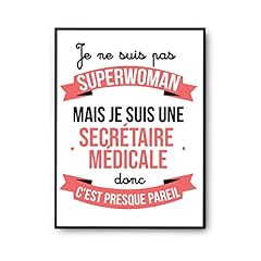 Affiche superwoman secrétaire d'occasion  Livré partout en France