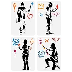 Fingerinspire 4pcs banksy for sale  Delivered anywhere in Ireland