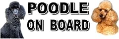Car sticker poodle for sale  Delivered anywhere in UK