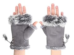 Women suede fingerless for sale  Delivered anywhere in UK