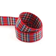 Tartan ribbon 15mm for sale  Delivered anywhere in UK