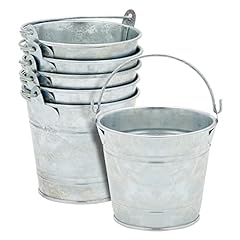 6 Pack Small Galvanized Buckets with Handles, Mini for sale  Delivered anywhere in USA 