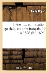 Thèse confiscation spéciale d'occasion  Livré partout en France