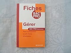Gérer bac pro d'occasion  Livré partout en Belgiqu