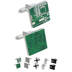 Cufflinks men green for sale  Delivered anywhere in UK