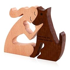 Statuetta artigianale legno usato  Spedito ovunque in Italia 
