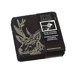 Slate stag coasters for sale  Delivered anywhere in UK