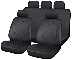 UKB4C Leatherette Full Set Front & Rear Car Seat Covers, used for sale  Delivered anywhere in UK
