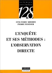 Enquête méthodes observation d'occasion  Livré partout en Belgiqu