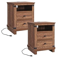 Farmhouse nightstand set for sale  Delivered anywhere in USA 