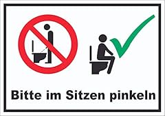 Bitte sitzen pinkeln gebraucht kaufen  Wird an jeden Ort in Deutschland