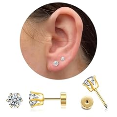 5mm stud earrings for sale  Delivered anywhere in USA 