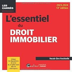 Essentiel droit immobilier d'occasion  Livré partout en Belgiqu