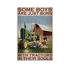 Poster tracteur ranch d'occasion  Livré partout en France