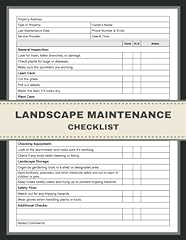 Landscape maintenance checklis for sale  Delivered anywhere in USA 