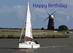 Happy birthday sailing for sale  Delivered anywhere in UK