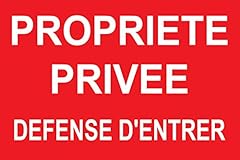 Panneau propriété privée d'occasion  Livré partout en France